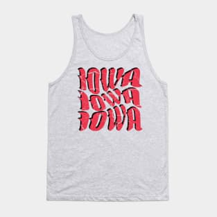 IOWA Vintage Typography Design V2 Tank Top